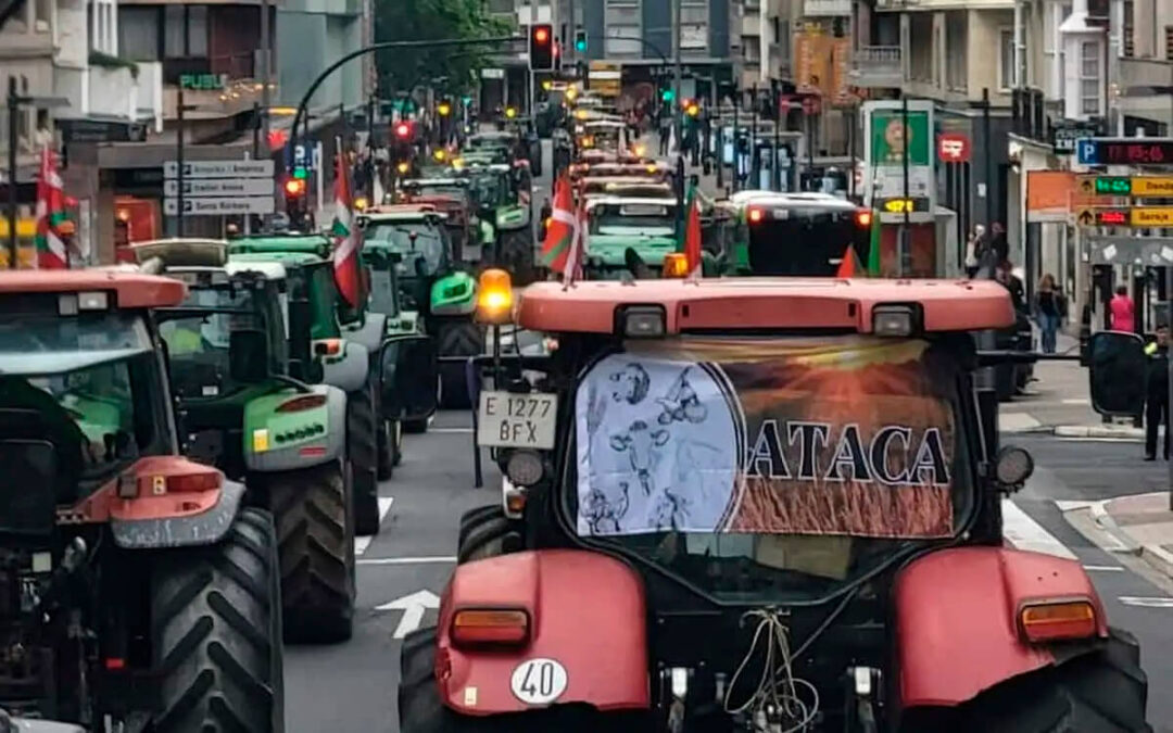 Convocada una tractorada ante la sede del Gobierno vasco este jueves 27 para reclamar que Álava y Euskadi sean declaradas Zona de Sequía